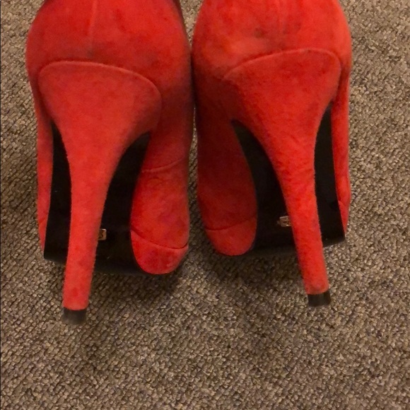 Buffalo London Heels Red Suede - Picture 4 of 4